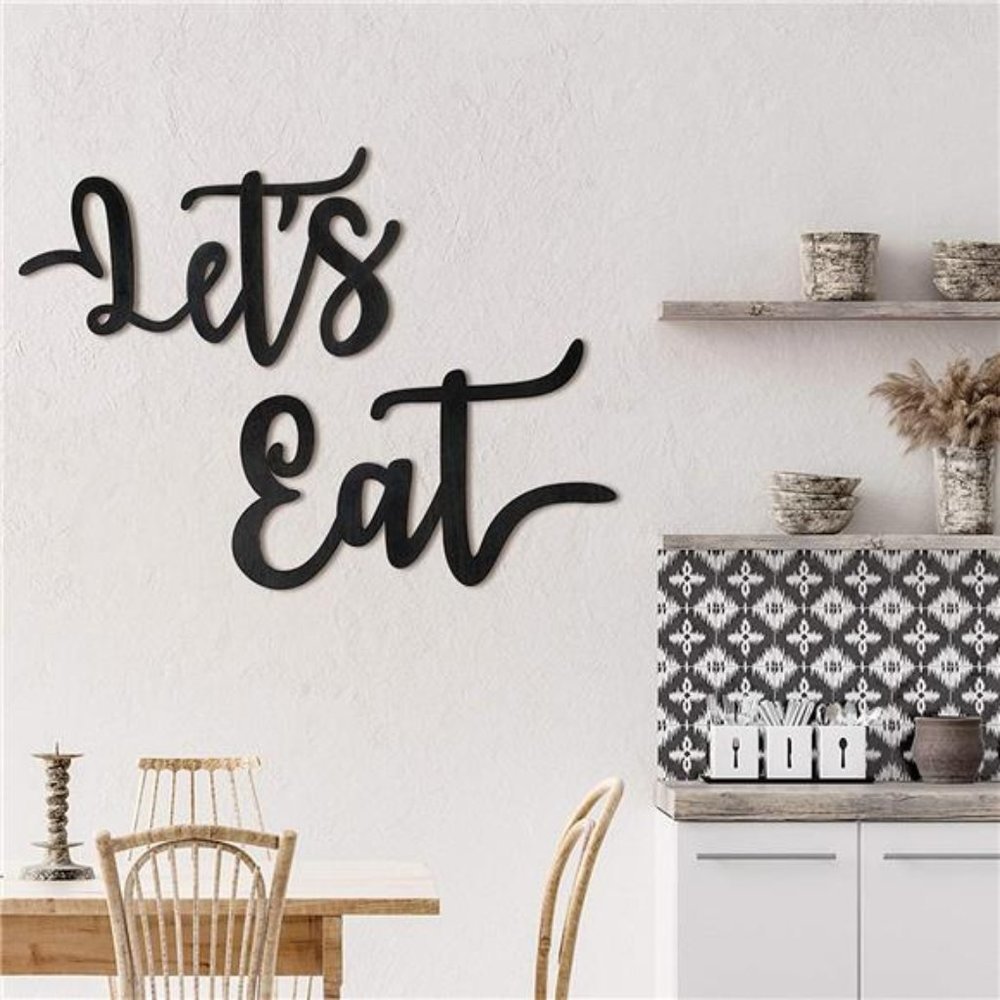 New Wooden Let's Eat Signs